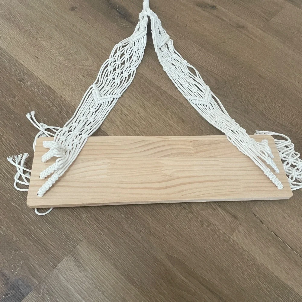 Wooden Floating Hanging Shelf